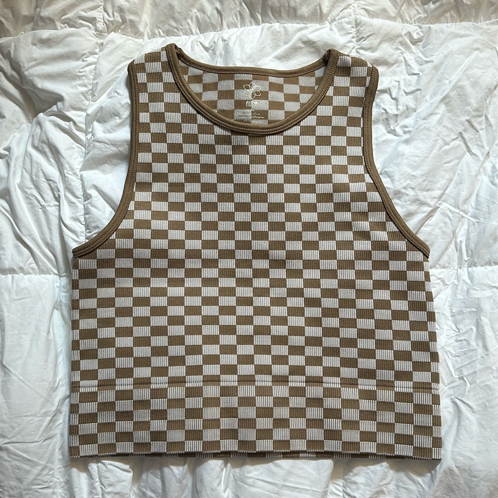 Aura cropped tank top